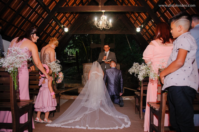 Casamento de Matheus e Daniela realizado no parque das cachoeiras em Ipatinga MG